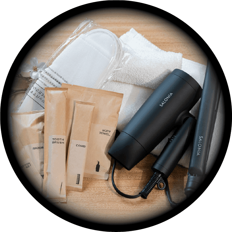 細部にこだわった高級アメニティ